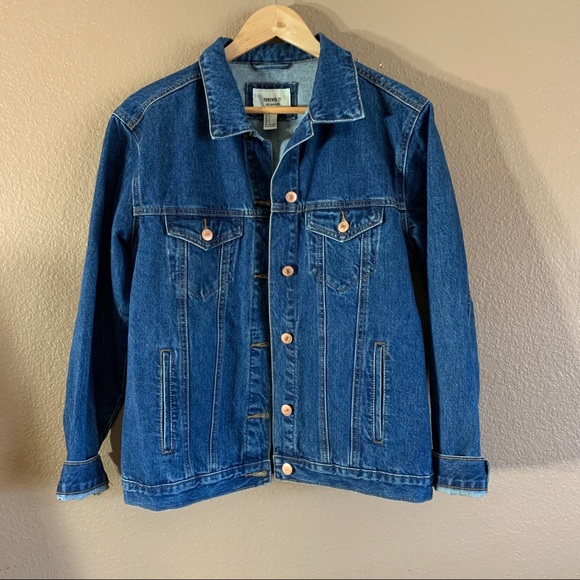 Forever 21 Embroidered Denim Jacket Size Small - Picture 4 of 9